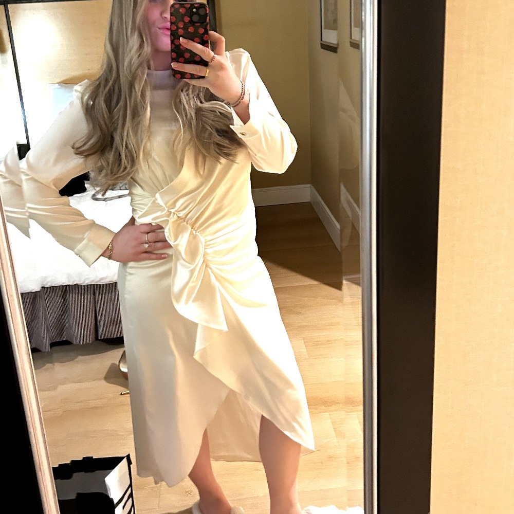 SANDRO medium satin dress